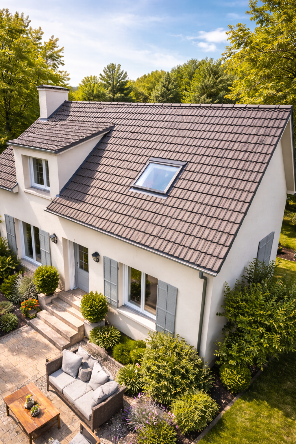 Photo de toiture pour la page d'accueil